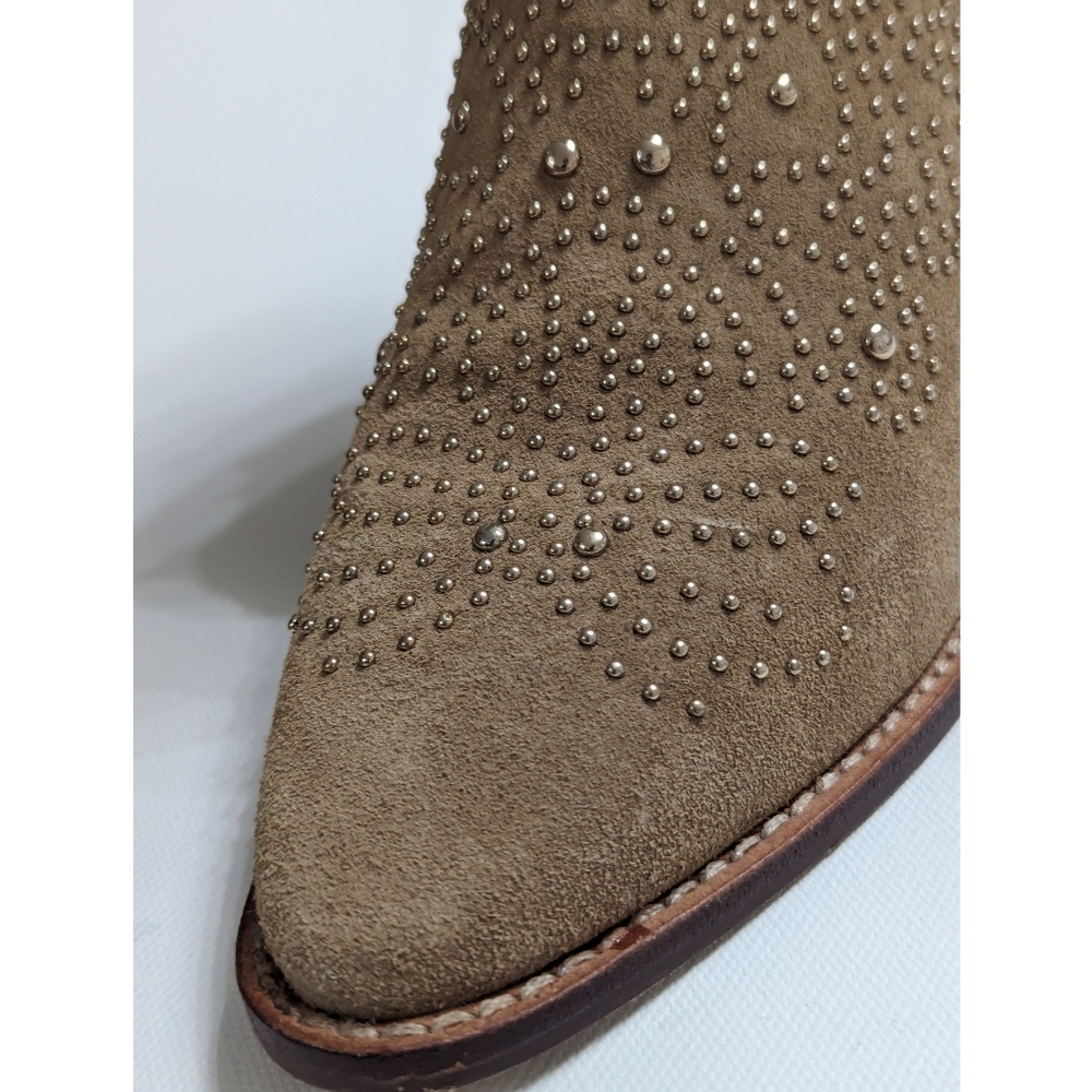 ZARA Suede Studded Ankle Boots With Buckles Women's Size 5 - Picture 15 of 16